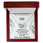 To My Beautiful Wife - Love From Your Husband - Gift for Wife From Husband - Love Design Necklace - Diamond Necklace for Soulmate - Best Gift for Mother's Day