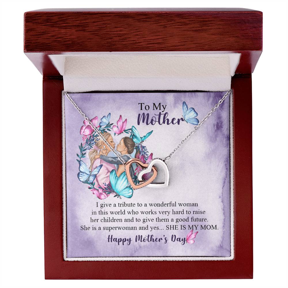 Happy Mother's Day Necklace, Best Gift for Mom, Elegant Jewelry for Mother, Keepsake Gift Idea for Mommy, Jewelry for Mom, Birthday Christmas Gifts With Heartfelt Message