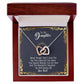 To My Daughter Interlocking Hearts Necklace from Dad, Daughter Gifts, Jewelry for Daughter, Father to Daughter Necklace with Message Card and Gift Box, Adult Daughter Birthday Gift Ideas, Christmas Gifts