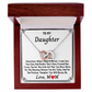 Daughter Gifts from Mom, Valentines Gifts for Daughter Kids Teen Girls, Heart Pendant to My Daughter Necklace from Daddy, Christmas Easter Basket Stuffers Graduation Birthday Gifts for Teenage Girls