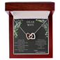 Dear Wife A special necklace to warm her heart - Love Your Husband, To My Soulmate Necklace For Women, Necklace For Wife From Husband, Anniversary Gift For Wife from Husband, Wife Birthday Gift