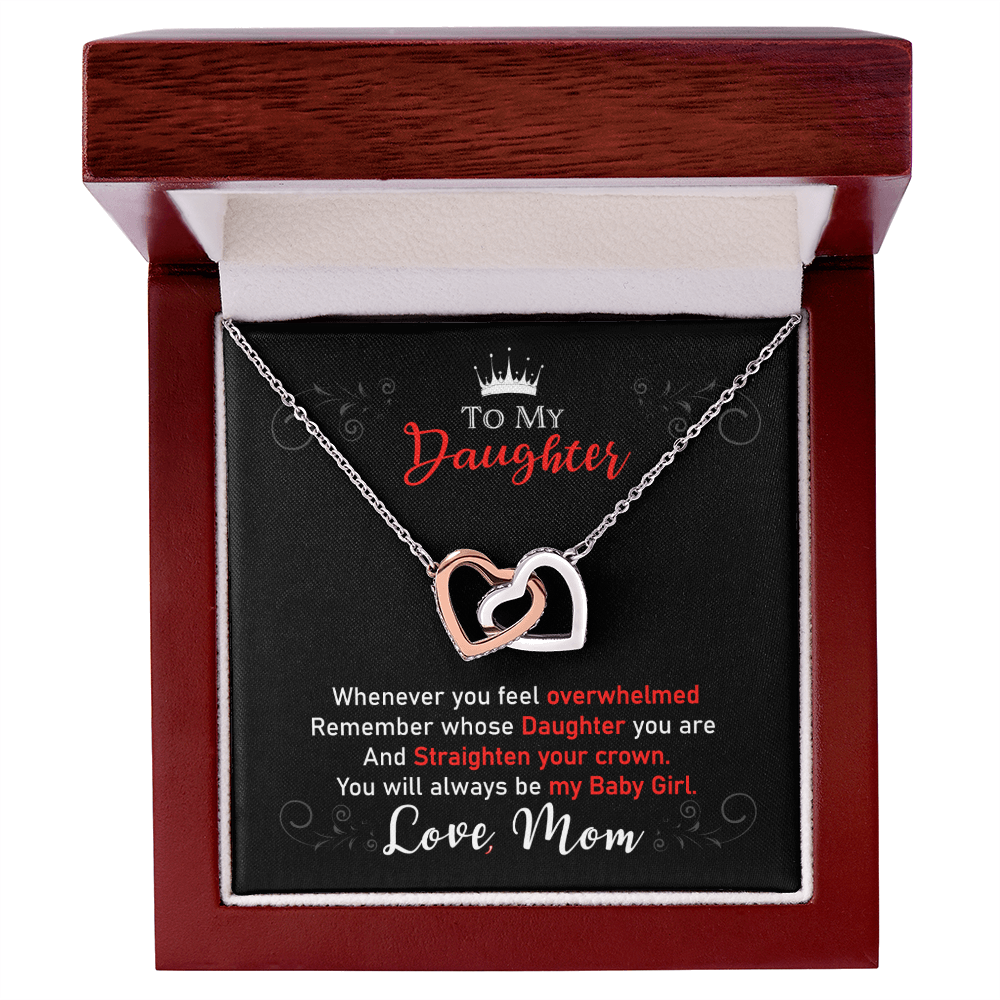 Daughter Gifts From Mom Mother Daughter Necklace Birthday Graduation Christmas Jewelry For My Daughter with Message Card and Gift Box, Daughter Jewelry From Mama, Daughter Birthday Necklace Christmas Gifts