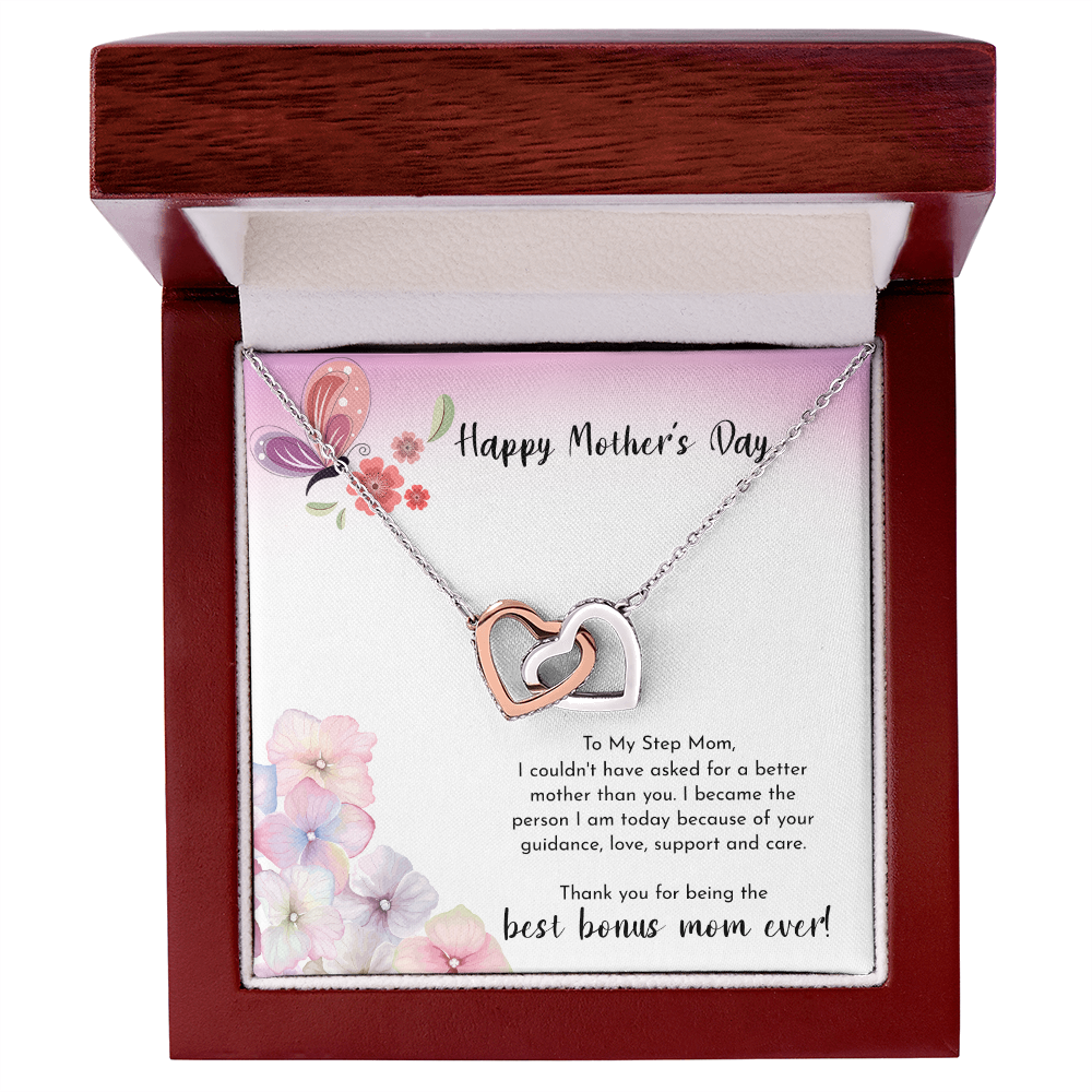 Happy Mother's Day Gift for Mom Necklace, Daughter to Mom Jewelry, Heart Necklace for Mother, Gift from Daughter Son, Birthday Christmas Gifts With Heartfelt Message