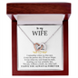 To My Wife - Alluring Necklace - I Love You Always & Forever - To My Queen - To My Wife Necklace Anniversary Gift For Wife - Romantic message for her - Gift for her him - Anniversary gift