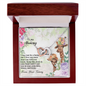 To My Mommy From Your Tummy Ryan Giraffe - Mother's Day Gift - To My Mom Necklace - Love Message Gift for Mother - Happy Mother's day