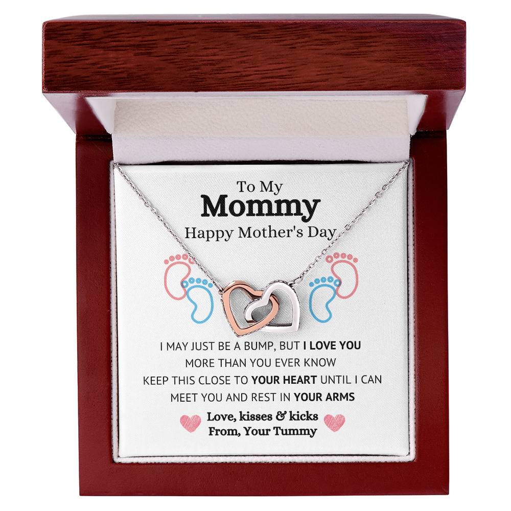 To My Mom Necklace, Happy Mother's Day Gift, Daughter Gift for Mom, Emotional Message Card Jewelry, Unique Moms Birthday Gift Ideas