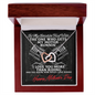 To My Smokin' Hot Wife - Happy Mothers Day - Gets my motor runnin' - Love Knot - Necklace for wife - To My Wife Necklace From Husband