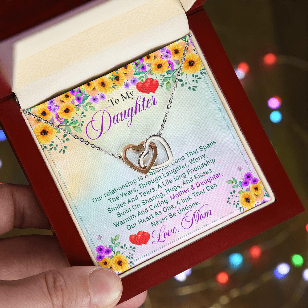 To My Daughter Necklace, Daughter Gifts From Mom, Gifts For Daughter From Mommy, Daughter Pendant Necklaces, Daughter Jewelry From Mama, Daughter Necklace Birthday Christmas Gifts