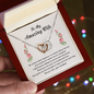 To My Wife Necklace From Husband - Personalized Wife Necklace Gift - Couple Necklace Set - Friendship Necklaces - Girlfriend Necklace - Gift for Soulmate - Wife Necklace Gift - Love Message Card Necklace