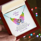 Love Your Husband - Card Gift for Wife from Husband Lover - To my Gorgeous Wife PRIDE - To My Beautiful Wife Necklace Boxed Jewellery - Nature's tiniest ballet dancer Wing's - Butterfly Design