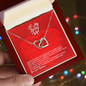 To My Lovely Wife - Forever Love Necklace - Love Your Husband - To My Wife Necklace With Message Card - Anniversary Gift For Wife - Heart  message card for wife