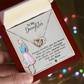 Daughter Necklace Gift from Mom, To My Daughter Jewelry Gifts Ideas, Birthday Graduation Christmas Gift for Daughter, Inspirational Message Card, Elegant Necklaces with Sentimental Message