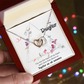 To My Daughter Meaningful Message Card Jewelry Box, Gift for Daughter's Birthday Graduation, Thoughtful for Her from Mom, Birthday Necklace
