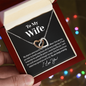 Amazing Wife Love Knot Necklace - I Love You, To My Wife Necklace, Valentines Day Gifts For Wife, Gold Woman Name Jewelry, To My Soulmate Necklace For Women, Necklace For Wife From Husband