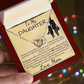 To My Daughter Necklace From Mom With Heartfelt Message & Elegant Box, Daughter Pendant Necklaces, Daughter Jewelry From Mama, Daughter Birthday Necklace Christmas Gifts
