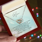 Happy Mother's Day Gift for Mom Necklace, Daughter to Mom Jewelry, Heart Necklace for Mother, Gift from Daughter or Son, Birthday Christmas Gifts With Heartfelt Message