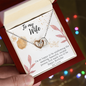 To My Wife Necklace - Gift for Wife Birthday - Happy Birthday My Love - To My Wife Necklace From Husband - Personalized Wife Necklace Gift