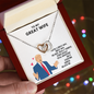 Card Gift for Wife from Husband Lover - To My Beautiful Wife Necklace Boxed Jewellery  - Elegant Style Clavicle Necklace For Wife Girlfriend Valentine's Day - Birthday Gift for her