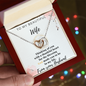 To My Wife Necklace With Message Card - wife gift from husband future husband - Couple Necklace Set - Friendship Necklaces - Handmade Necklace design for wife - Love Desing for soulmate