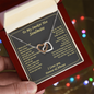 Gift For Your Soulmate - You Are My Inspiration - Love Knot - Couple Necklace Set - Friendship Necklaces  - Customize Couple Necklace - Valentine's day gift - Anniversary Gift For Wife -  Gift For Her - Love  Golden  Design- Love Diamond Design