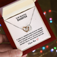 To My Beautiful Daughter Necklace Gift from Mom Dad, Beautiful Jewelry Box Birthday Graduation Christmas Gift for Daughter, Inspirational Message Card, Elegant Necklaces with Sentimental Message