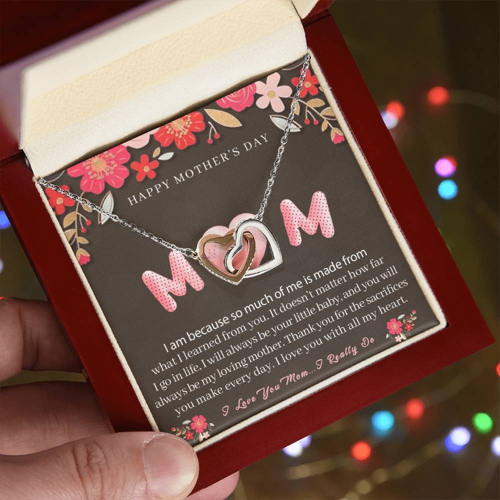 Mothers Day Gifts For Mom From Son Daughter Mom Necklace For Women New Mom Gifts 2026 Birthday Christmas Gifts With Heartfelt Message & Lighted Box, Mom Necklace, Mother Necklace, Mommy Mama Gift, Gift from Daughter, Jewelry for Mom
