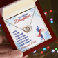 To My Daughter Necklace From Dad With Heartfelt Message & Elegant Box Gifts From Daddy Papa, Daughter Beautiful Jewelry Gift On Graduation or Birthday 2026, 4th of July USA