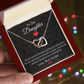 To My Daughter Necklace From Dad With Heartfelt Message, Daughter Birthday Present From Dad, Jewelry Gifts For Graduation for Her From Mom or Daddy, 14K Pendant