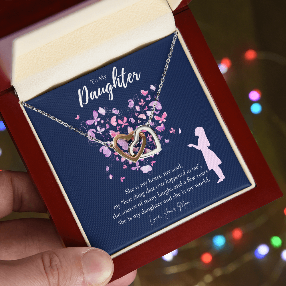 To My Daughter Necklace From Mom, Daughter's Birthday Gift Ideas, Meaningful Jewelry Gift For Daughter