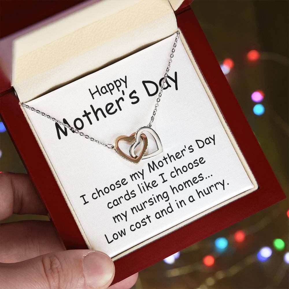 Mother's Day Gift Necklace for Her, Nurse Mom Jewelry, Gift from Son or Daughter, Doctor Luxury Necklace for Mother, Birthday Christmas Gifts With Heartfelt Message Hospital