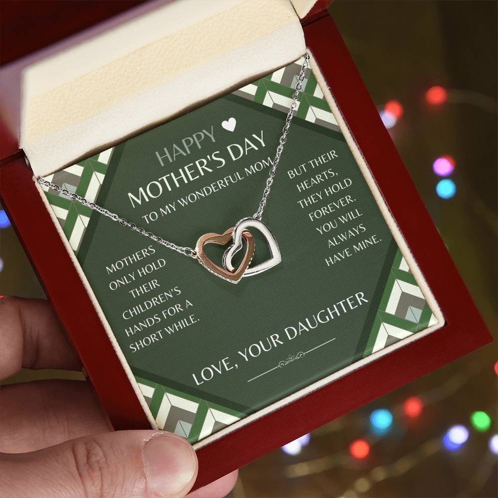 Mothers Day Present for Wonderful Mom, To My Wonderful Mother Mom Necklace Gifts Jewelry, Mother from Your Daughter, Son, Birthday Gifts for Mom, Jewelry for Mom, Mother's Day Gift, Gifts for Women