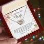 To My Beautiful Wife - Necklace - Love Your Husband - Love Necklace from Hubby - Best Gift from Husband - Wife Gift - Necklace design love - Diamond Necklace  For wife