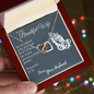 For My Beautiful Wife Love Your Husband, To My Soulmate Necklace For Women, Necklace For Wife From Husband, Diamond & Gold Necless for your Beautiful wife, Customize Couple Necklace