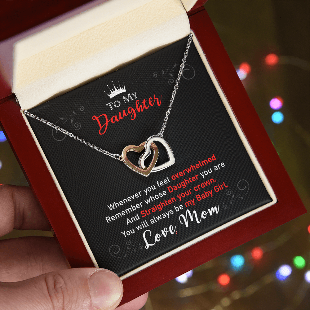 Daughter Gifts From Mom Mother Daughter Necklace Birthday Graduation Christmas Jewelry For My Daughter with Message Card and Gift Box, Daughter Jewelry From Mama, Daughter Birthday Necklace Christmas Gifts
