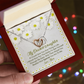 To My Dearest Daughter Meaningful Message Card Jewelry Box, Gift for Daughter's Birthday Graduation, Thoughtful for Her from Mom, Elegant Necklaces with Sentimental Message