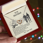 Premium Necklace for Your Beloved Shieldmaiden - From Viking - Love Your Viking - Couple Necklace Set - Friendship Necklaces - Customize Couple Necklace - to My Wife Necklace With Message Card