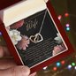 To My Wife Wedding Anniversary Gift -  To My Wife Necklace With Message Card - Anniversary Gift For Wife - To My Queen - Couple Necklace Set