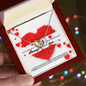 Couple Necklace Set - Friendship Necklaces - Customize Couple Necklace - To My Wife Necklace From Husband - To My Soulmate Necklace for Women - Romantic Message for Her