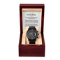 To My Grandson Men's Openwork Watch, randson Christmas Gift Ideas, Birthday Cards For Men, Always Remember Motivational Graduation Gift, Grandson Wedding Gift, Gift From Grandpa To Grandson, From Grandparents Grandma