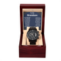 To Our Grandson Gift Black Chronograph Watch, Grandson Gift from Grandma or Grandpa, Grandparents to Grandson Gift, Grandson Christmas Gift Ideas, Birthday Cards For Men, Wedding Gift, The Perfect Birthday Present for Your Grandson