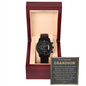 To My Grandson Black Chronograph Watch From Grandma or Grandpa, Gift for Grandson, Birthday Gift for Grandson, Christmas Gift for Grandson, The Perfect Birthday Present for Your Grandson, Wedding Gifts