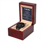 To My Man Black Chronograph Watch, Gift For Him, Gift for Man, Men's Gift, Gift for Husband, Watches for Men