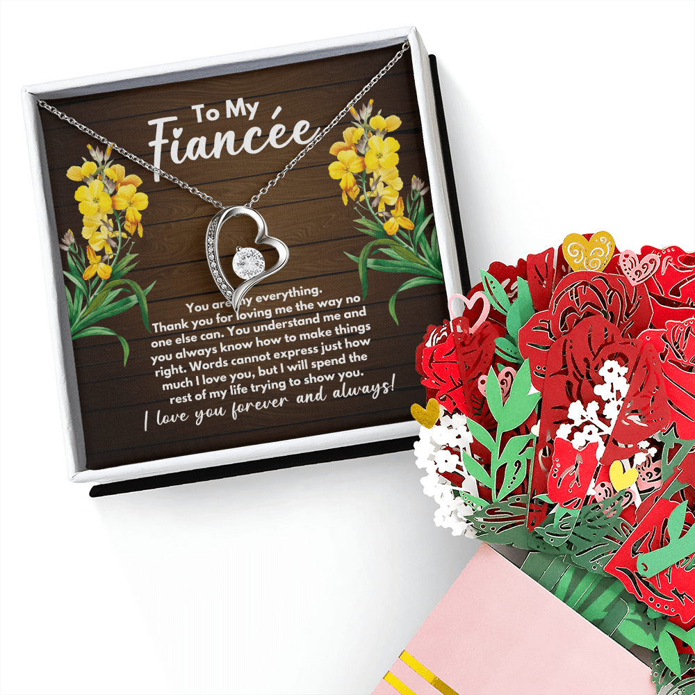 To My Future Wife Necklace, Promise Necklace For Her, Fiance Gifts For Her, Birthday Gifts For Future Wife With Message Card, To My Soulmate Necklace For Women, Romantic Jewelry With Message Card, Gift Box, Anniversary and Christmas