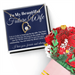 To My Future Wife Forever Love Necklace, Wife Necklace From Husband To My Wife Necklace Soulmate Necklace For Women Future Wife Jewelry Birthday Christmas Valentine's gifts For Girlfriend Message Card & LED Box, Romantic Gifts For Her