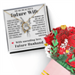 To My Beautiful Future Wife, Three entities hold my heart, the sun, the moon, and You Romantic Gifts For Her, Valentines Gifts For Her from Husband, Fiance, Soulmate On Birthday, Anniversary and Christmas Gift Ideas