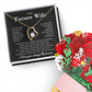 Wife Necklace From Husband To My Wife Necklace Soulmate Necklace For Women Future Wife Jewelry Birthday Christmas Valentine's gifts For Girlfriend Message Card, Romantic Gifts for Her