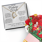 To My Future Wife Can't Wait To Marry You, Gift for Fiancée Romantic Soulmate Jewelry, Forever Love Necklace & Sweetest Devotion Flower Bouquet, Romantic Gifts for Her, Anniversary and Christmas Gift Ideas