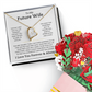 To My Future Wife Necklace, Bride To Be Gifts, Fiance Gifts For Her, Promise Necklace For Her, To My Wife Pendant, To My Soulmate, To My Girlfriend Necklace With Box and Message Card
