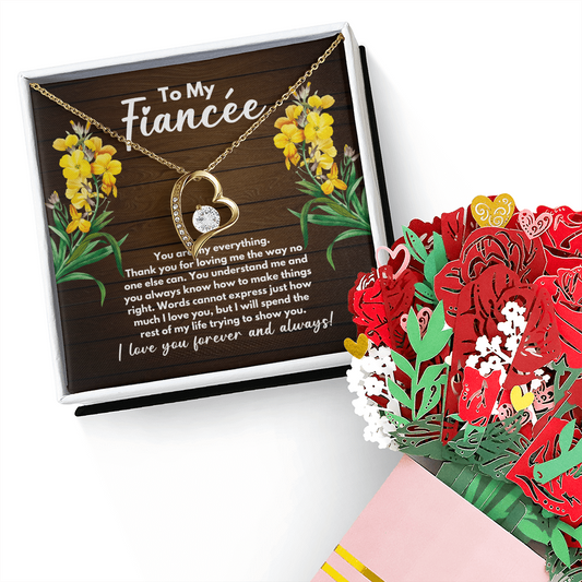 To My Future Wife Necklace, Promise Necklace For Her, Fiance Gifts For Her, Birthday Gifts For Future Wife With Message Card, To My Soulmate Necklace For Women, Romantic Jewelry With Message Card, Gift Box, Anniversary and Christmas