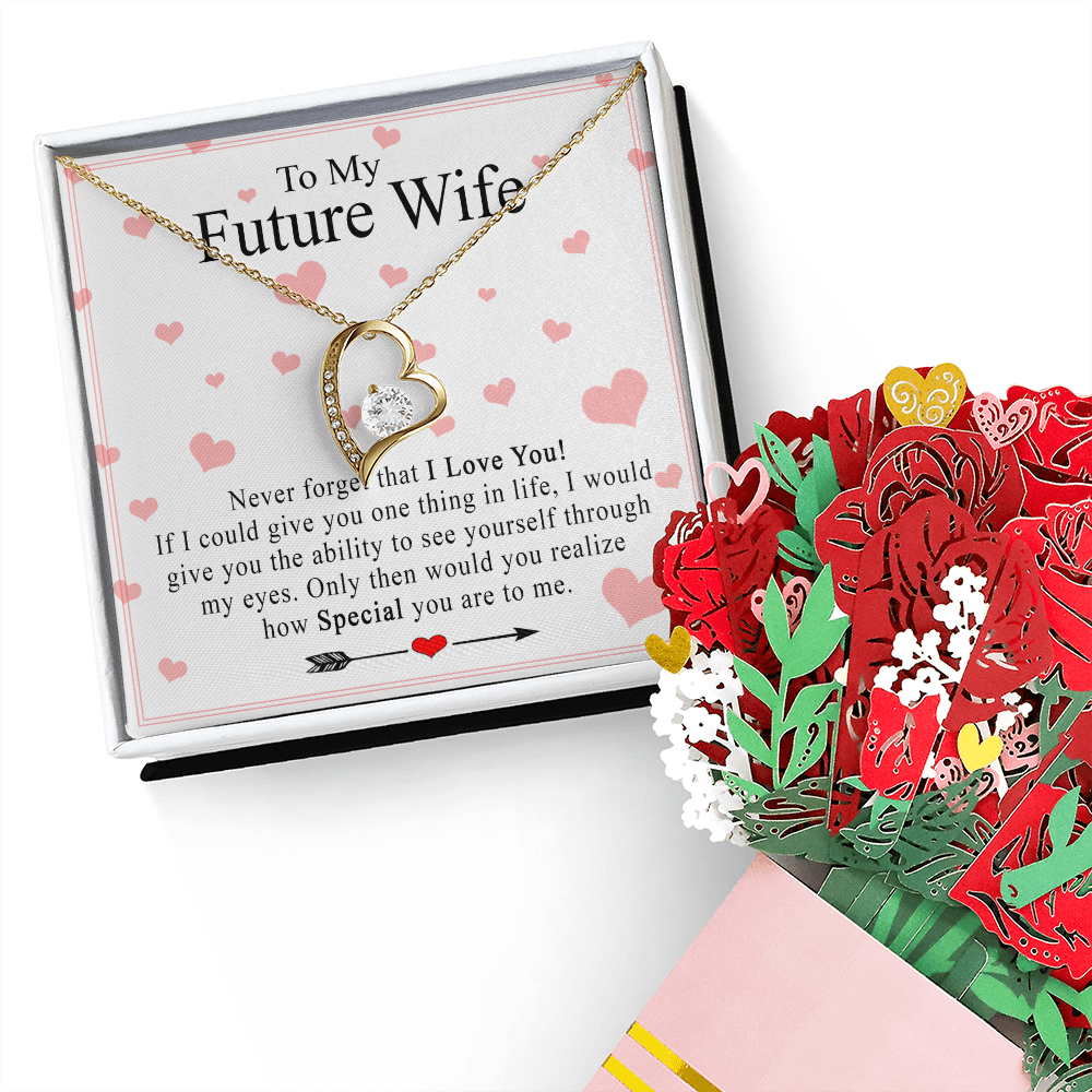 To My Wife Necklace from Husband, To My Soulmate Necklace for Women, Gift for Wife Anniversary, To My Future Wife Necklace, Christmas, Valentines, Wedding Anniversary Romantic Gifts for Her